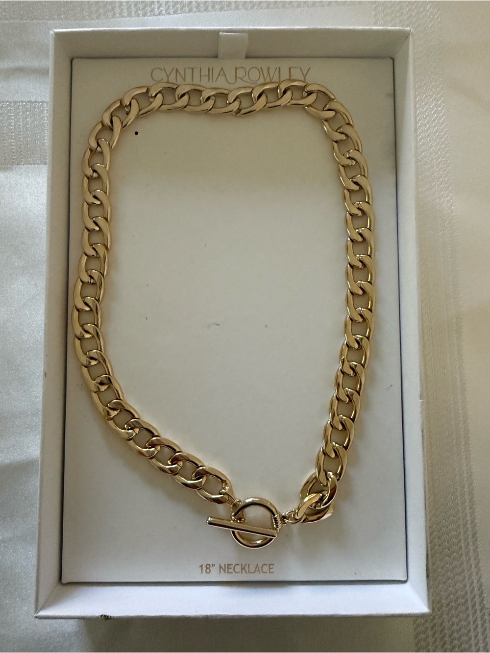 Cynthia Rowley Gold Curb Chain Necklace